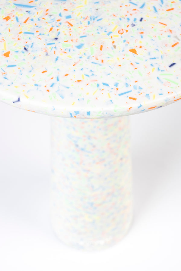 Victoria bijzettafel rond 30 cm gerecycled plastic