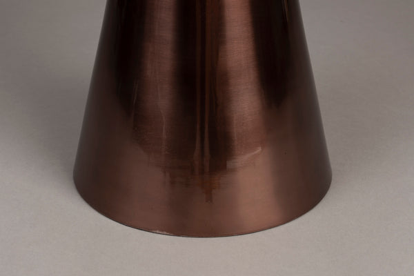 Mount bijzettafel rond 32,5x32,5 cm marmer bruin