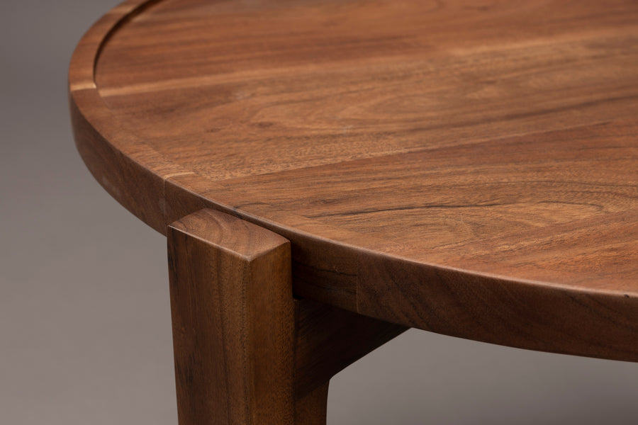 Shane salontafel rond 59 cm acaciahout