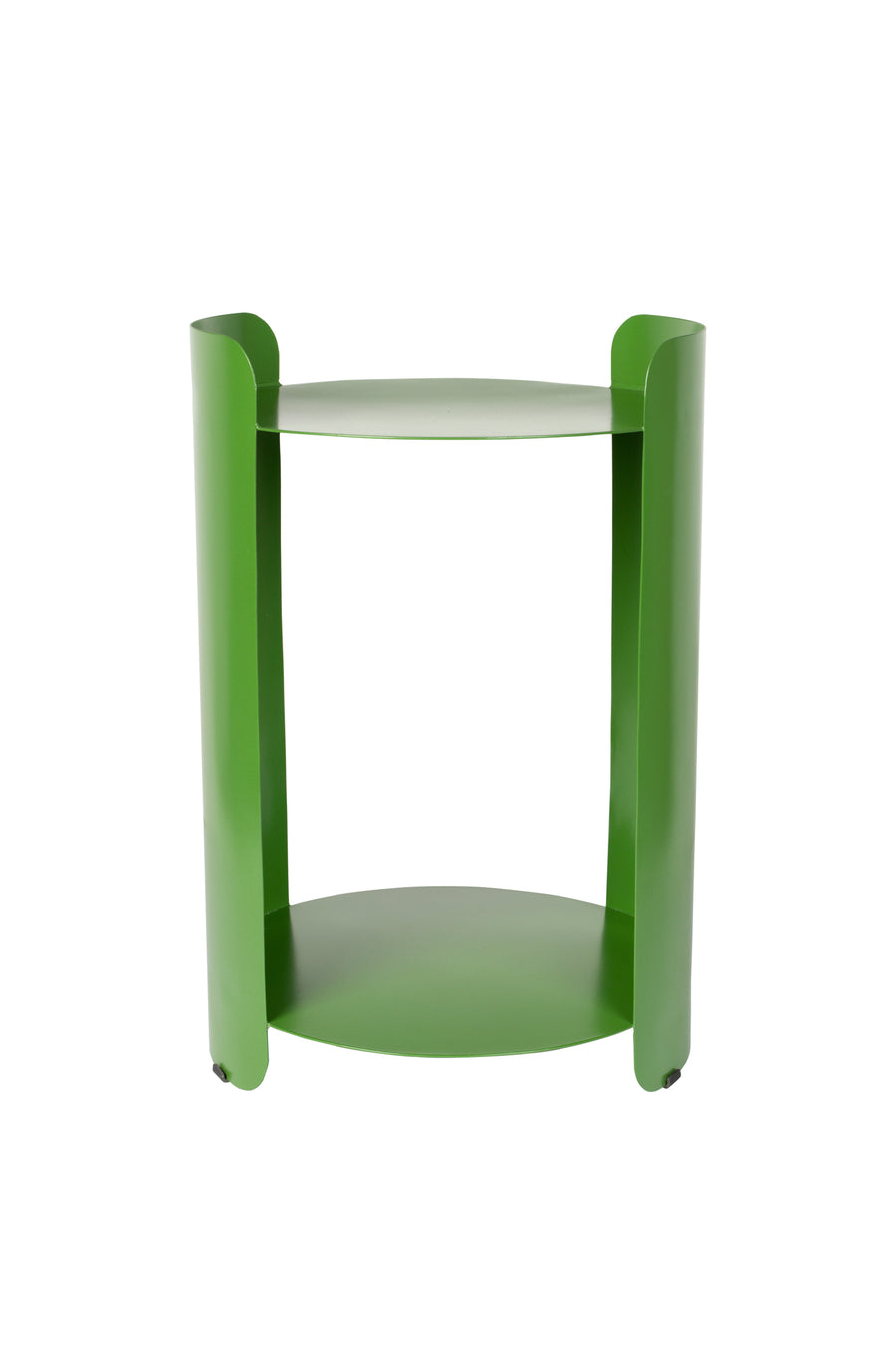 Navagio bijzettafel rond 31 cm metaal groen