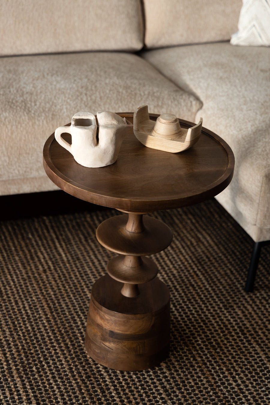 Zijtafel Cath Notenhout