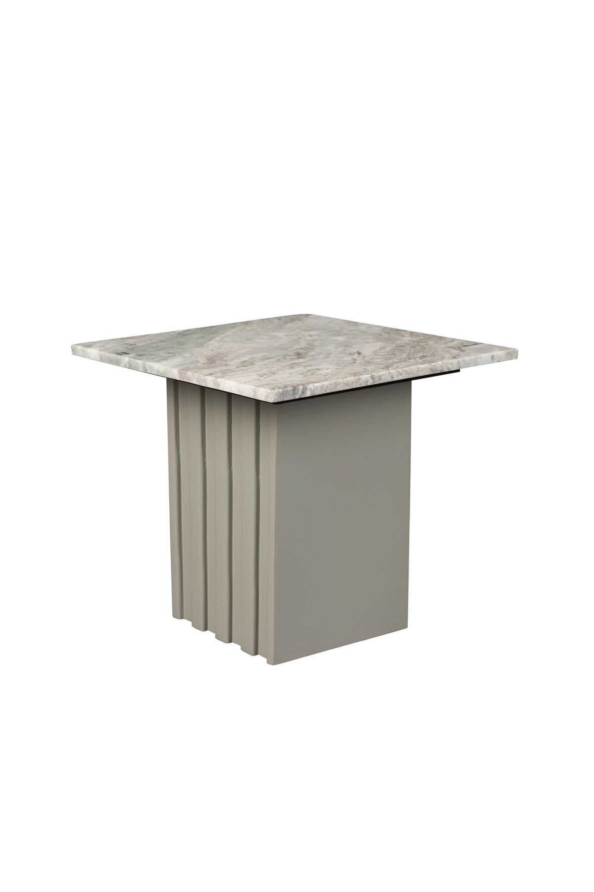 Clayton bijzettafel vierkant 40x40 cm marmer