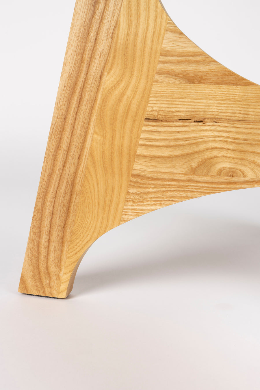 Kobe salontafel rond 80 cm glas/ hout