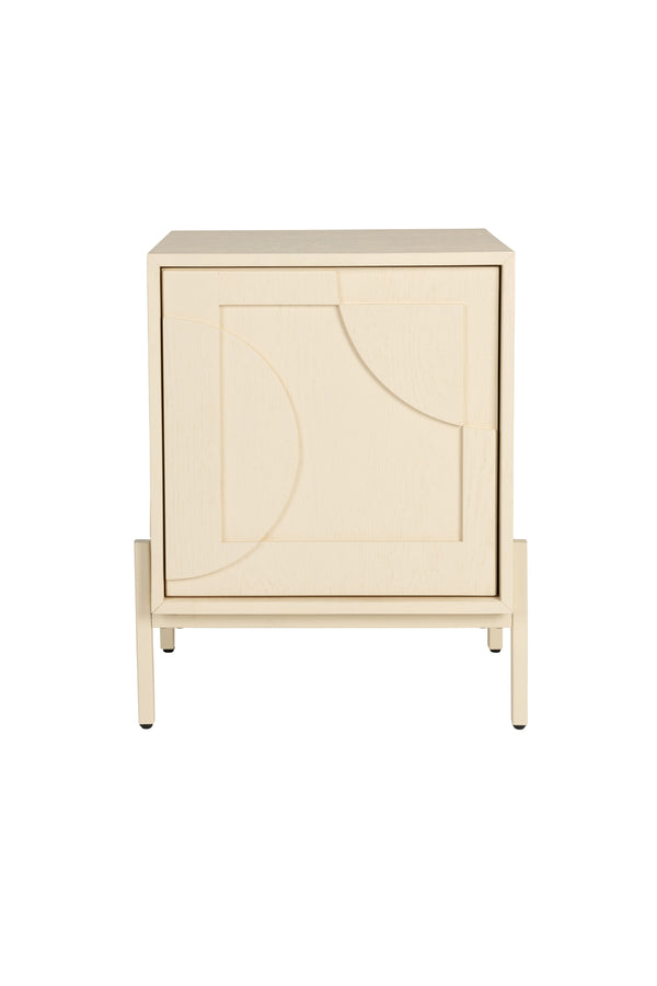 Faces bijzettafel/ nachtkastje hout beige