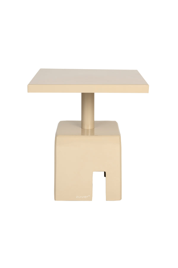 Chubby bijzettafel vierkant 40x40 cm beige