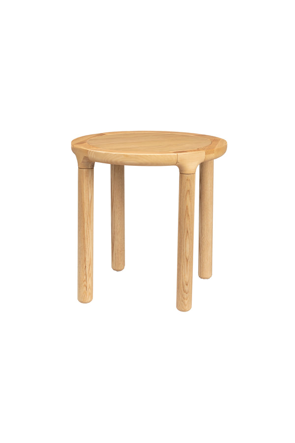 Storm bijzettafel rond 45 cm hout naturel
