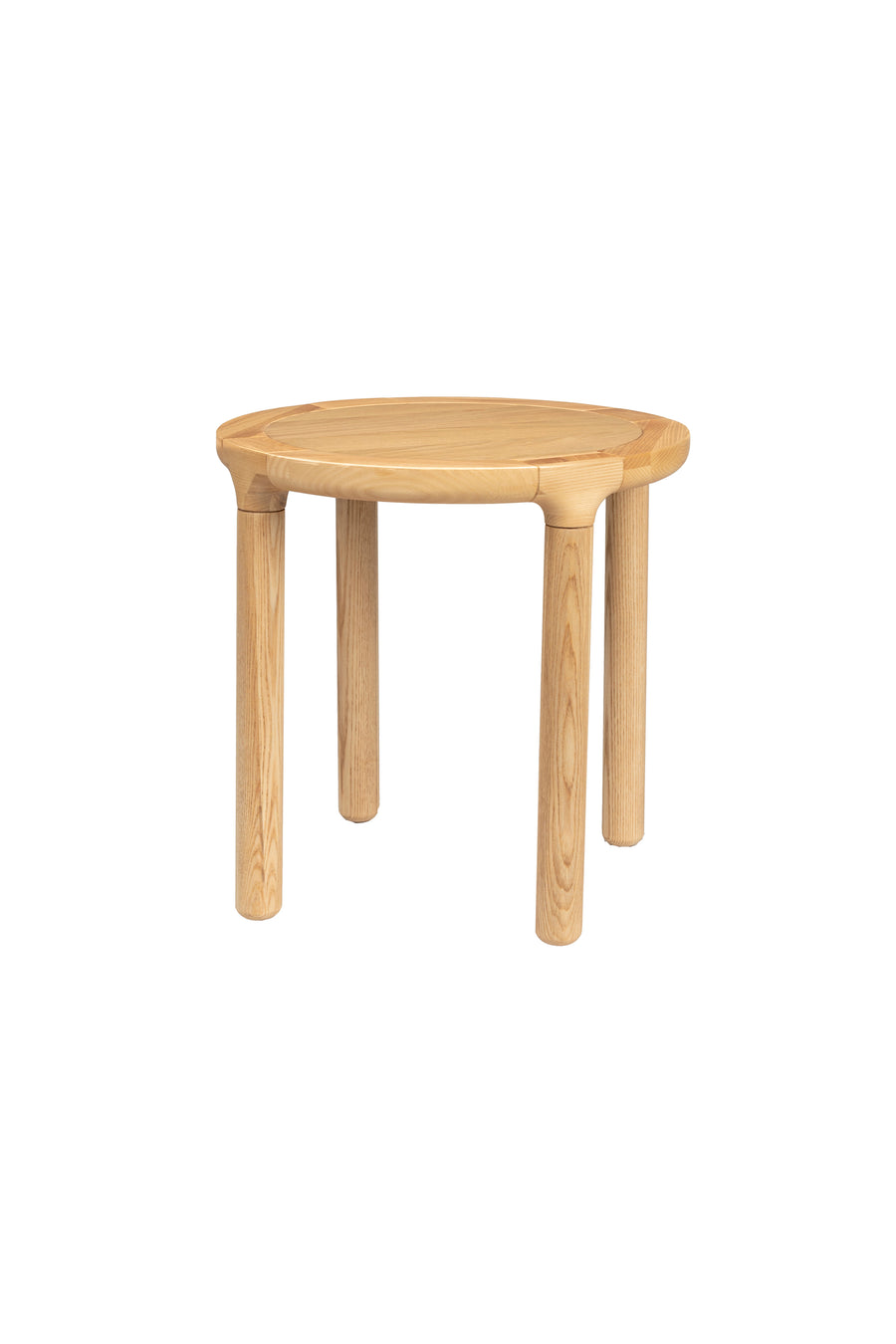 Storm bijzettafel rond 45 cm hout naturel