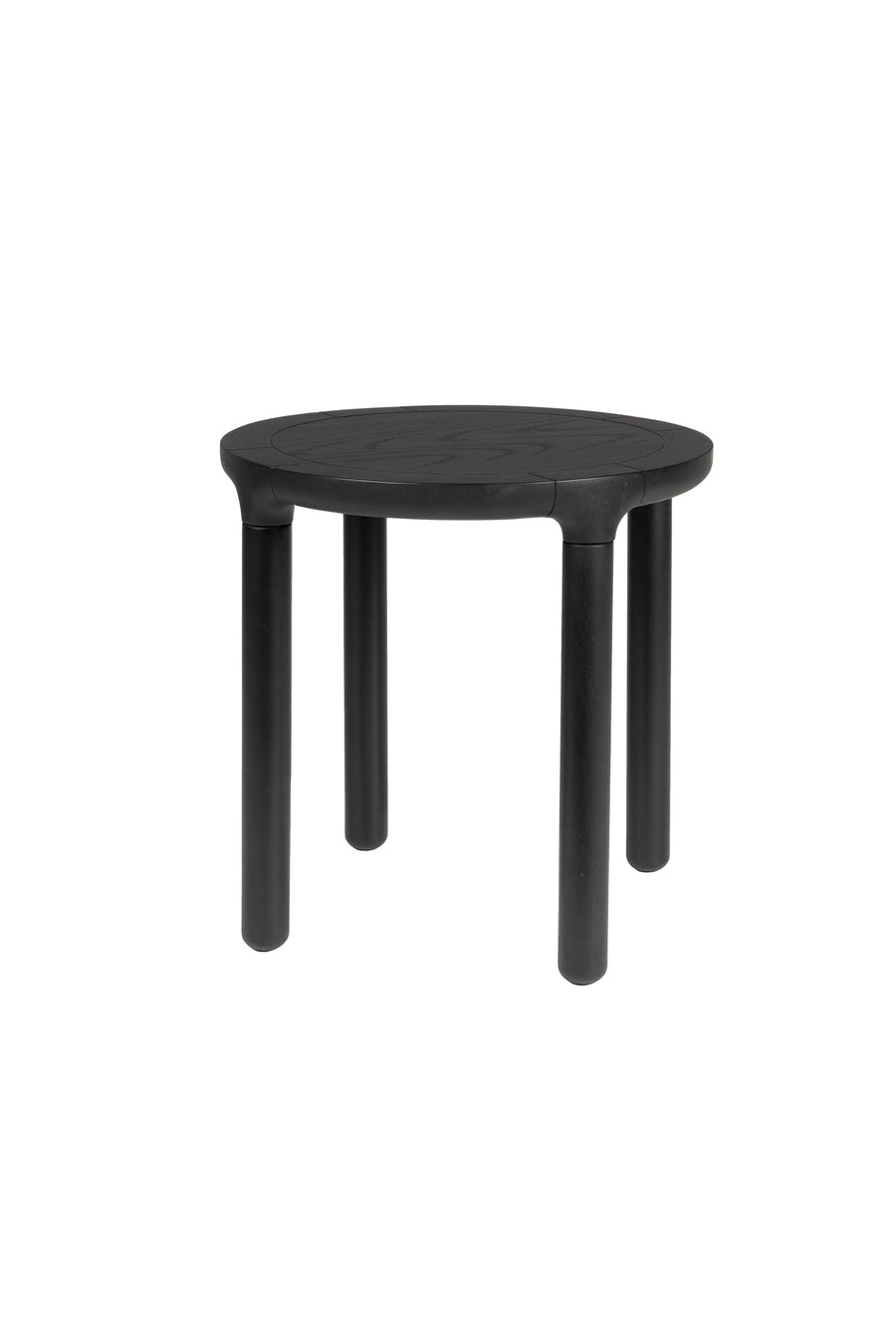 Storm bijzettafel rond 45 cm hout zwart