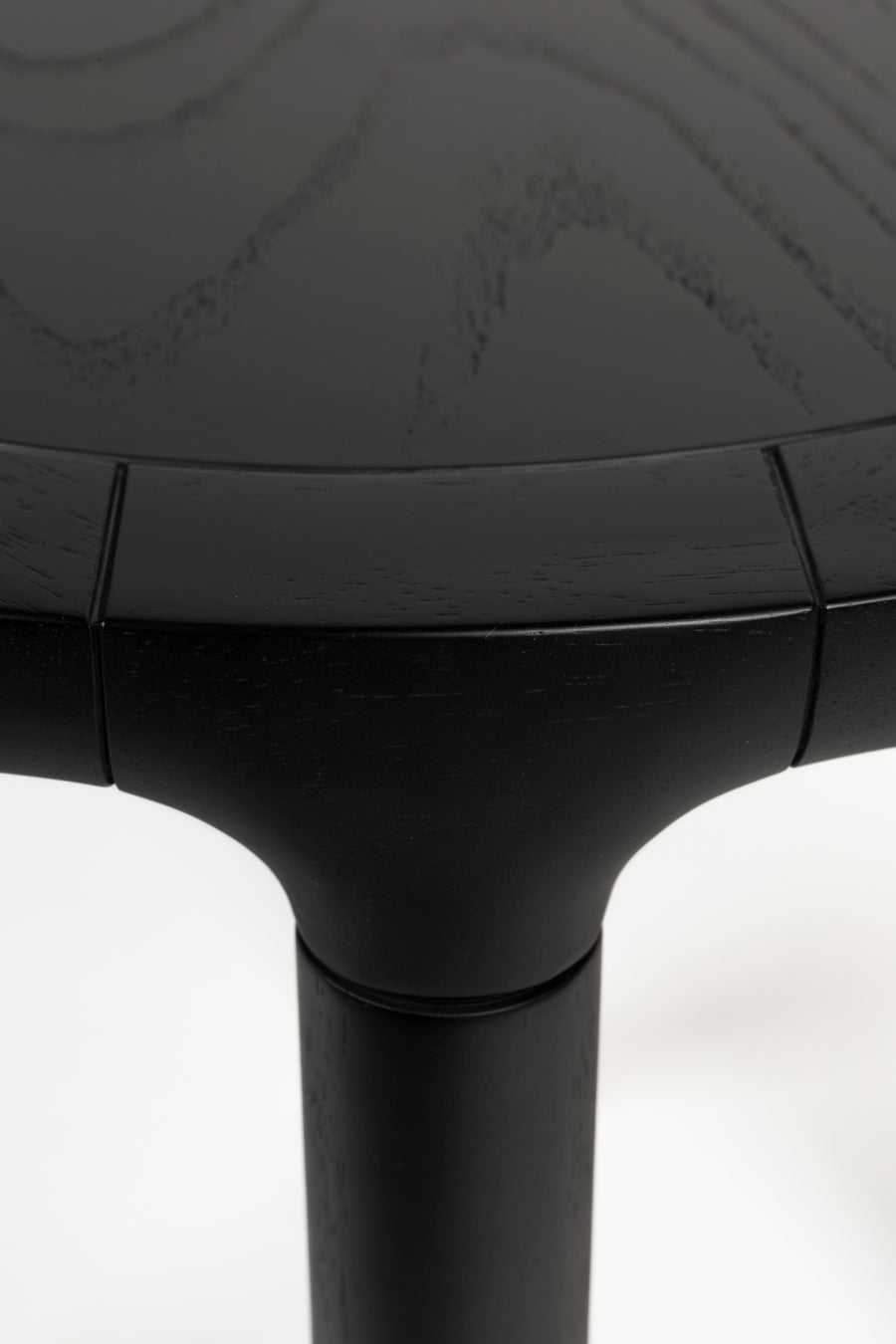 Storm bijzettafel rond 45 cm hout zwart