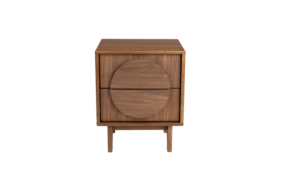 Zijtafel / Bedstand Groove Notenhout