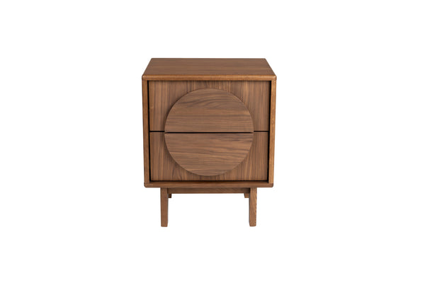Zijtafel / Bedstand Groove Notenhout
