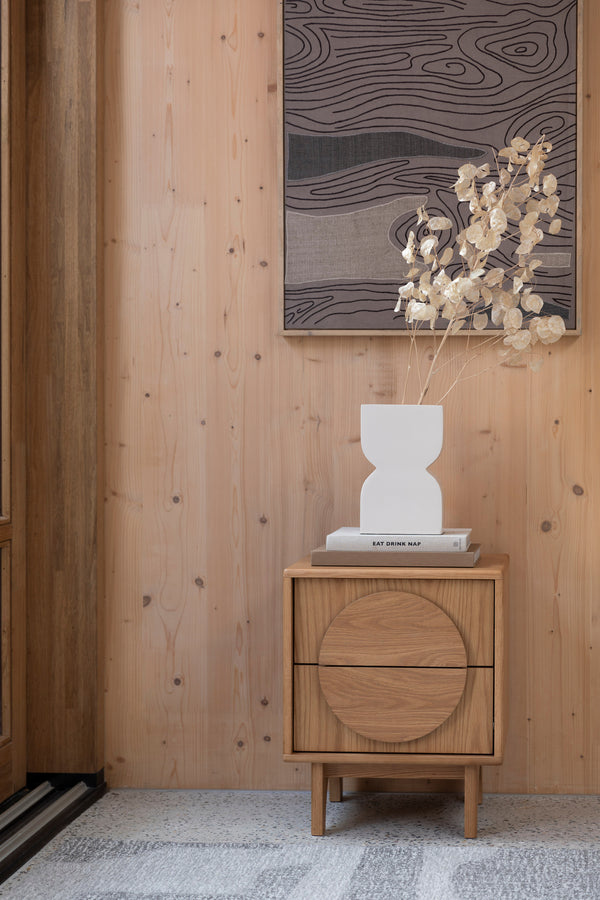 Zijtafel / Bedstand Groove Naturel Eiken