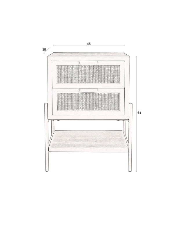 Zijtafel / Bedstand Yasu Beige