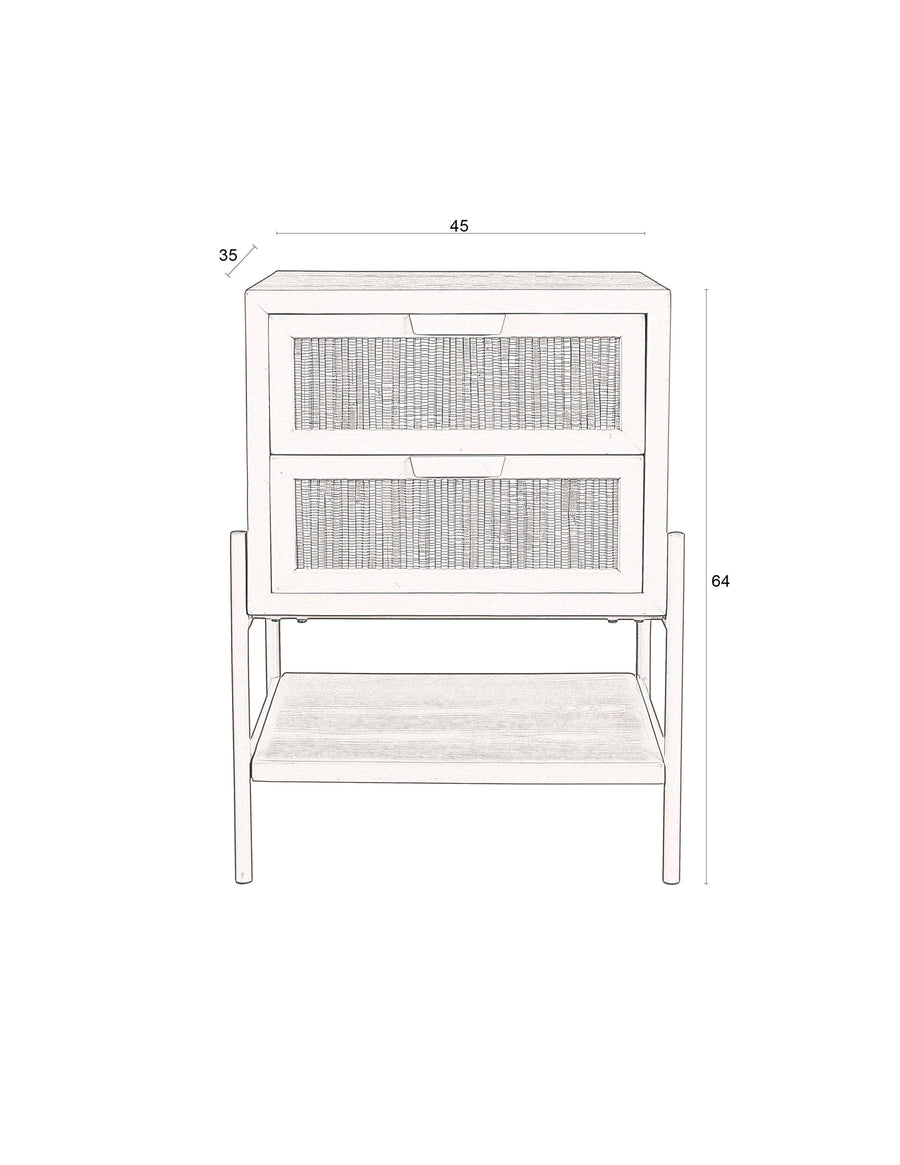 Zijtafel / Bedstand Yasu Beige
