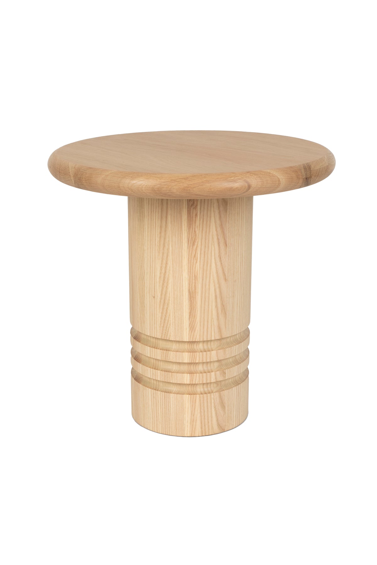 Chunk bijzettafel rond 45 cm hout