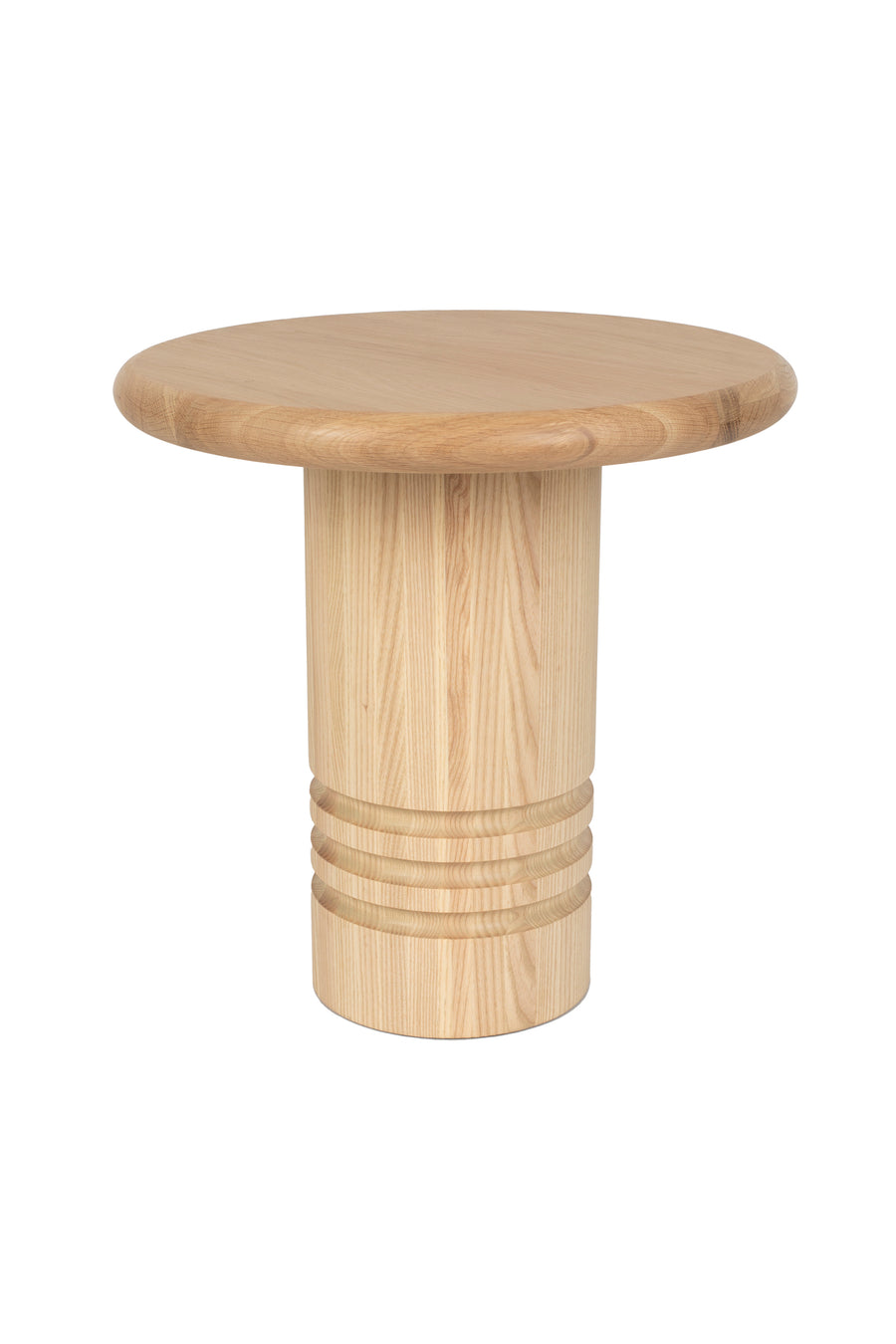 Chunk bijzettafel rond 45 cm hout