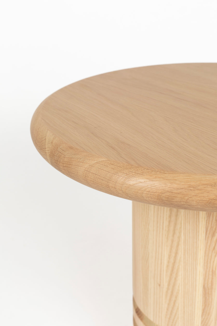 Chunk bijzettafel rond 45 cm hout