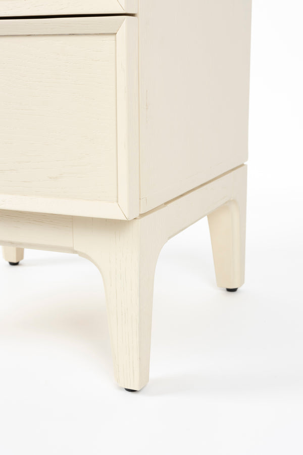 June nachtkastje/ bijzettafel hout beige