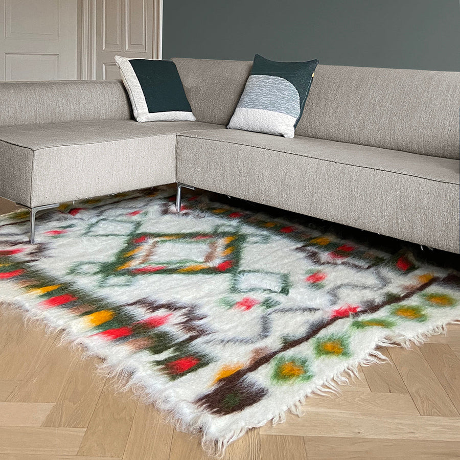 Malagoon vloerkleed multicolor miracle - gebroken wit, meerkleurig - 150x200cm 100% wol
