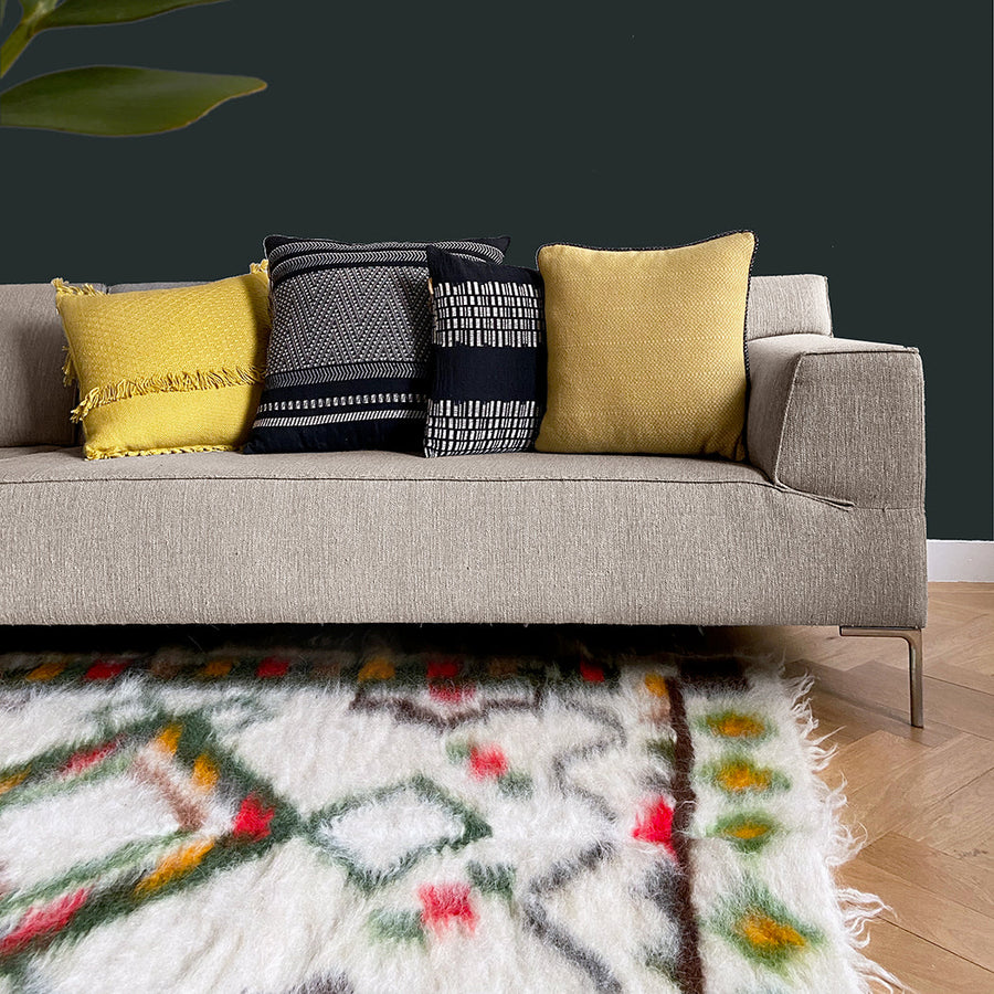 Malagoon vloerkleed multicolor miracle - gebroken wit, meerkleurig - 150x200cm 100% wol