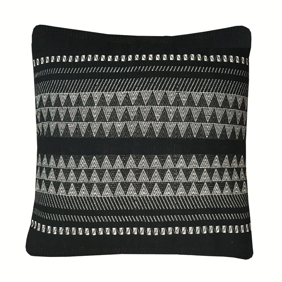 Malagoon sierkussen native - zwart - 60x60cm 100% katoen
