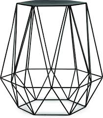 Bijzettafel ijzerdraad 6-hoek/diamant