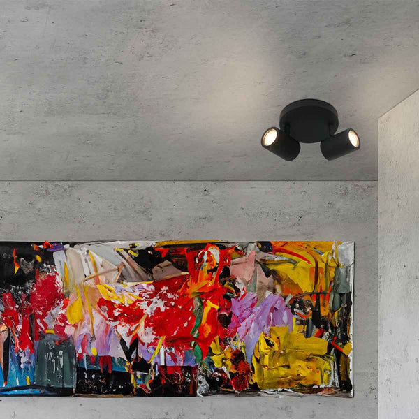 Spot Upround 2487ZW Zwart
