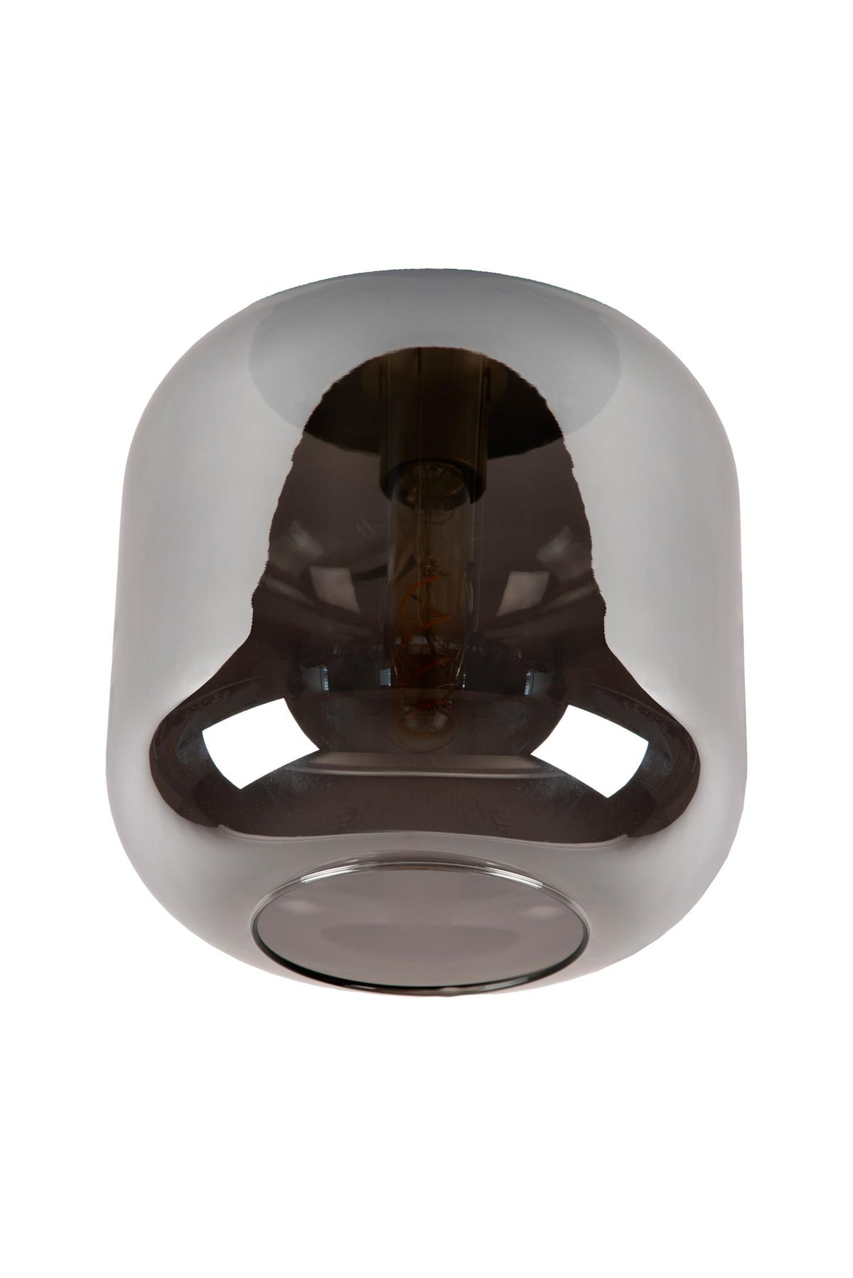 Lucide JOANET lampglas Ø 25 cm, rookgrijs