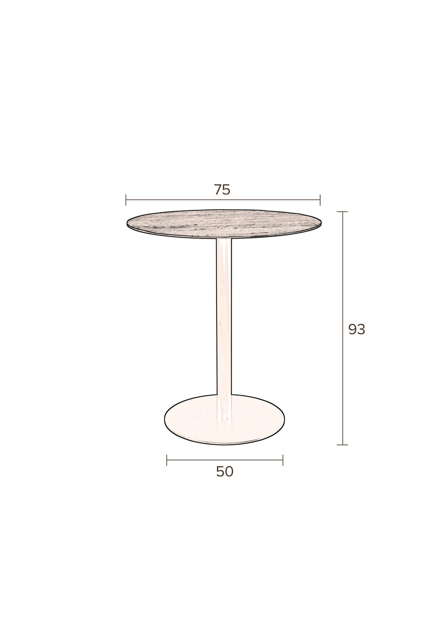 Countertafel Braza Rond Bruin