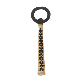 Iron bottle opener w/ cane