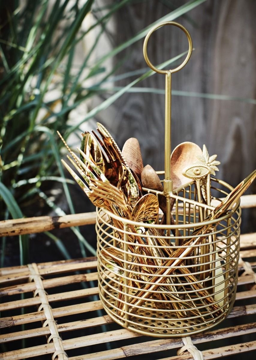 Iron cutlery holder