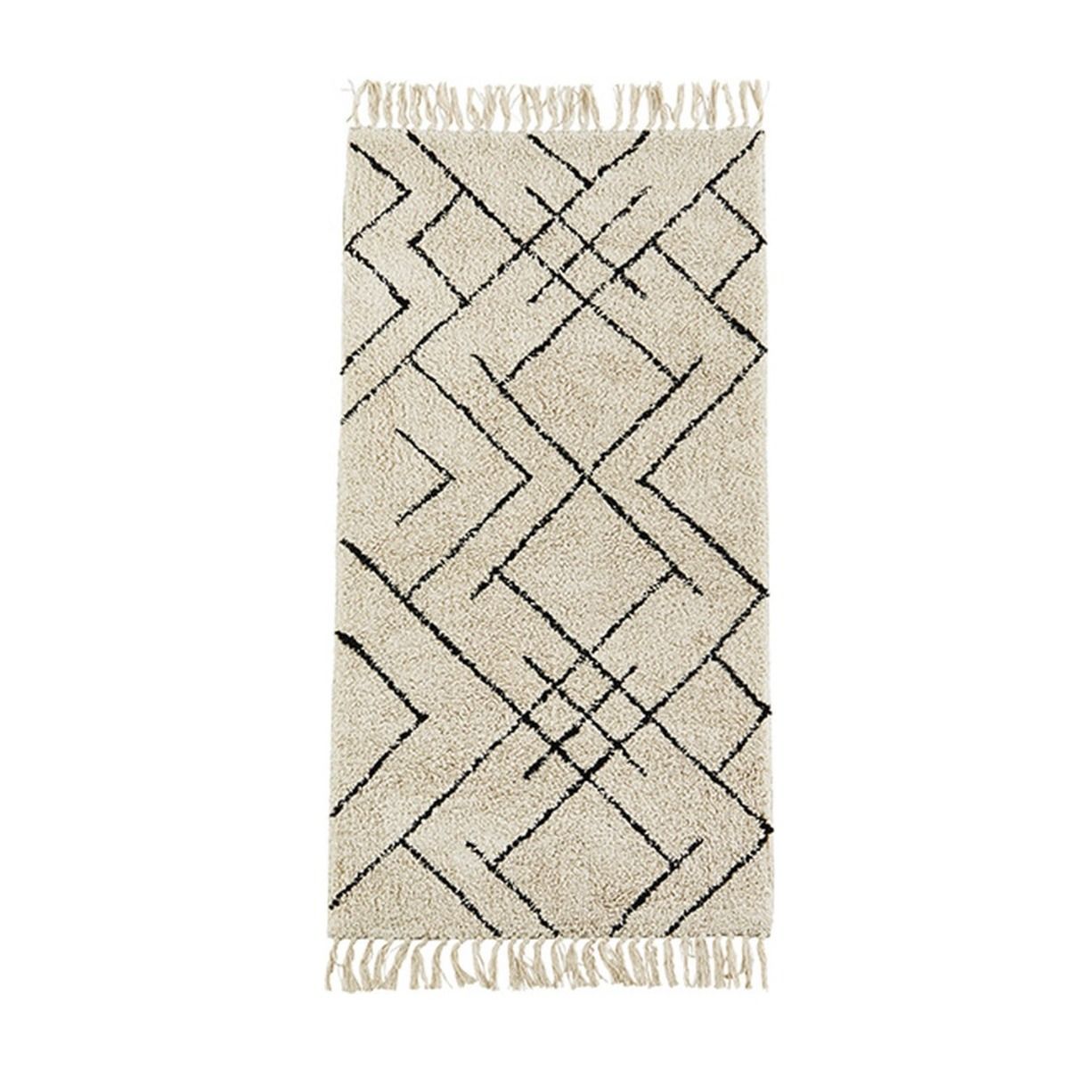 Tufted cotton runner