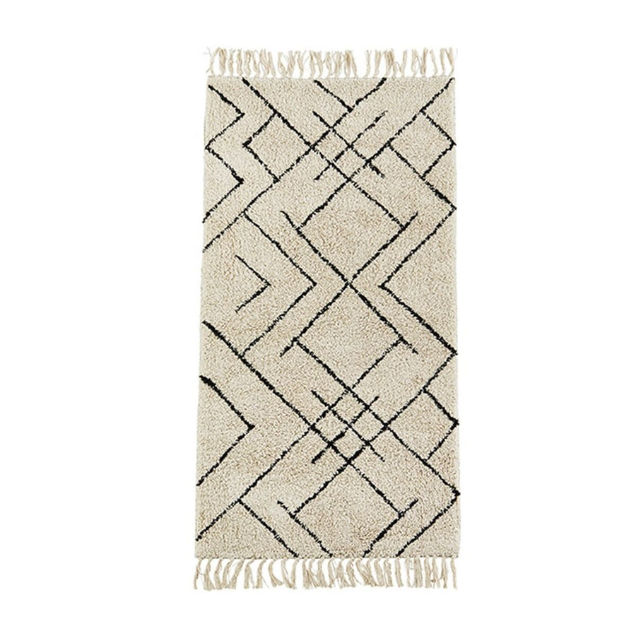 Tufted cotton runner