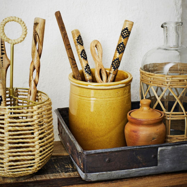 Stoneware jar