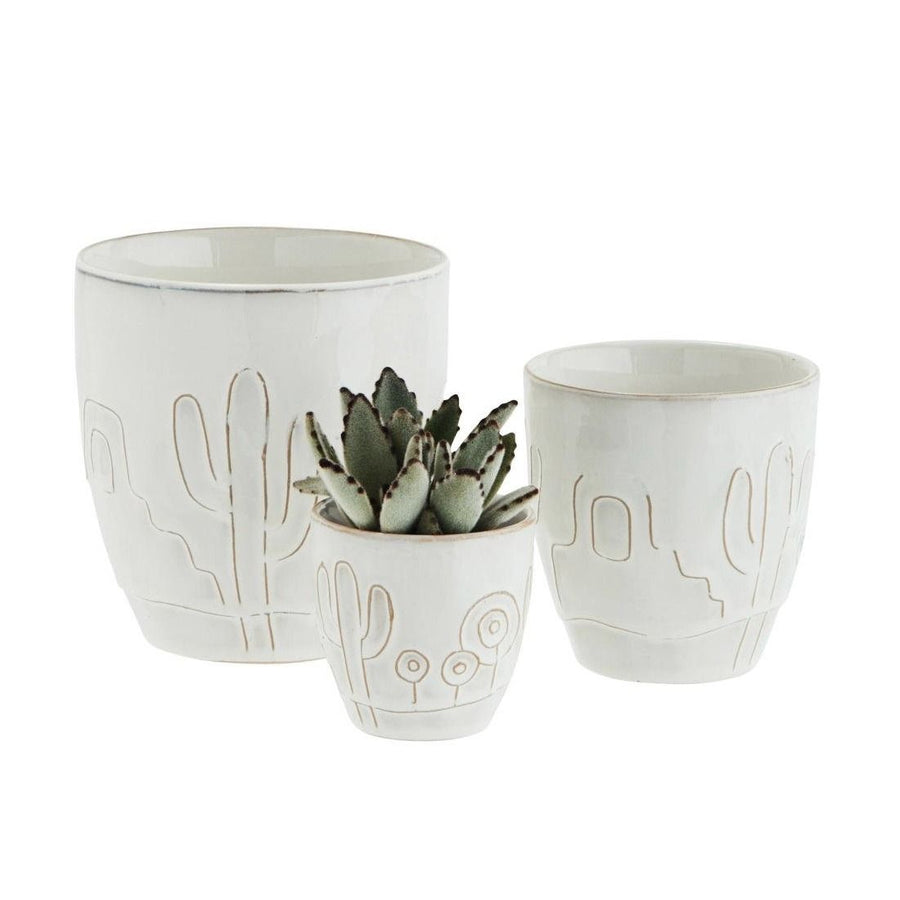 Stoneware flower pots