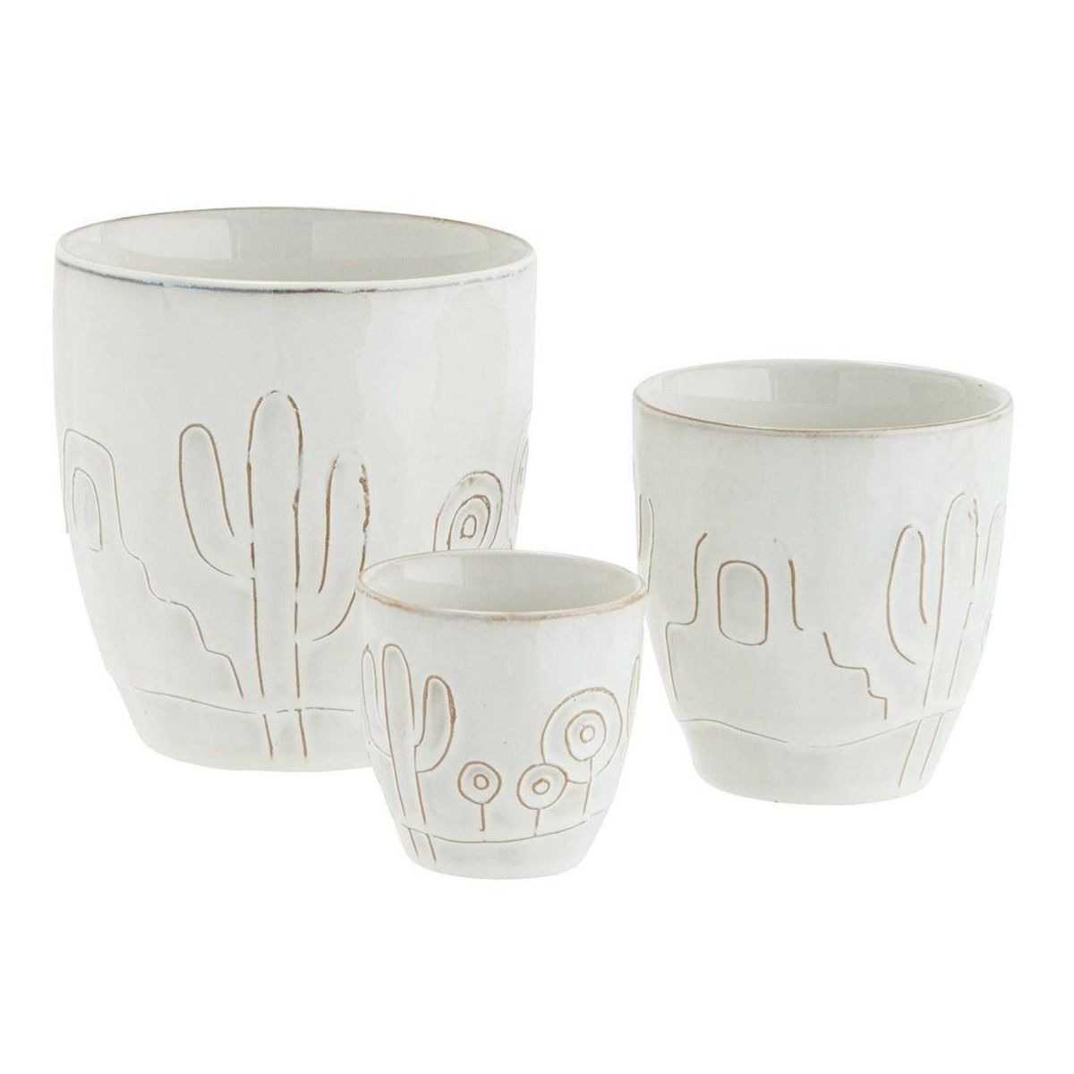 Stoneware flower pots