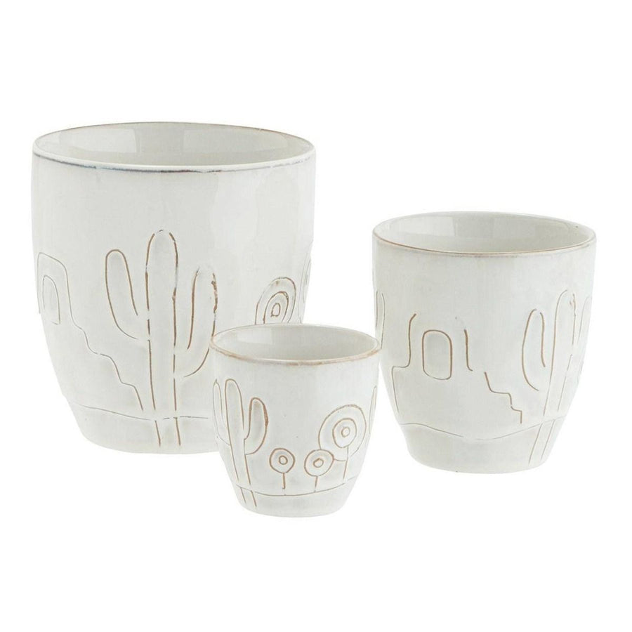 Stoneware flower pots