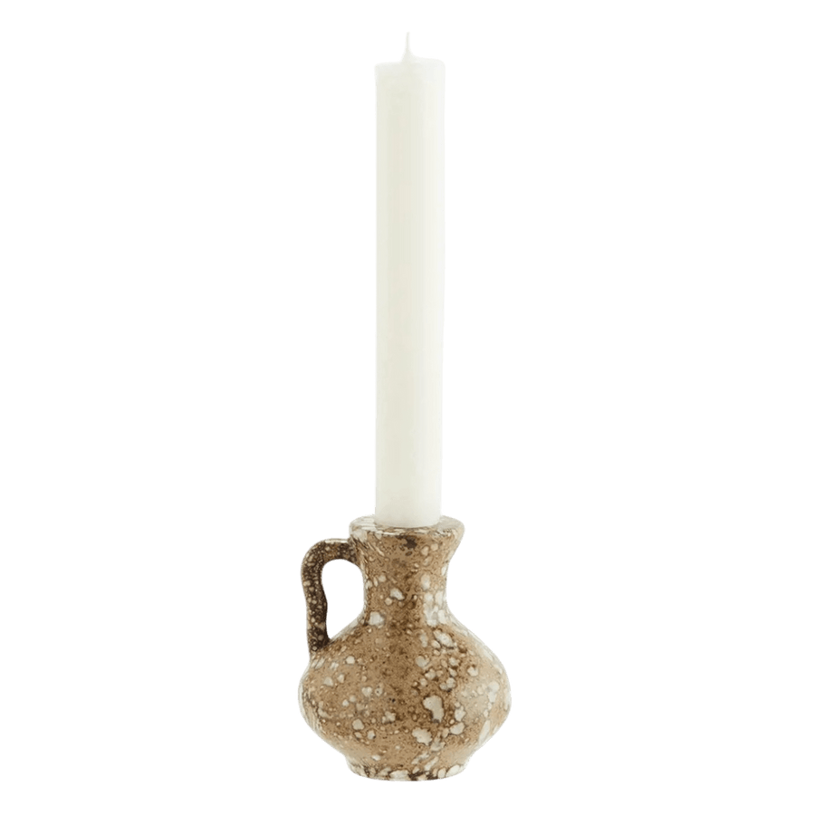 Stoneware candle holder