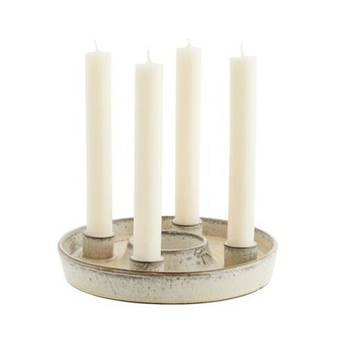 Stoneware candle holder