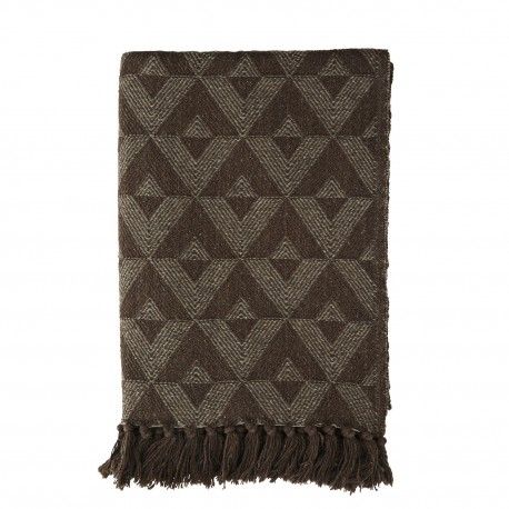 Recycled cotton throw