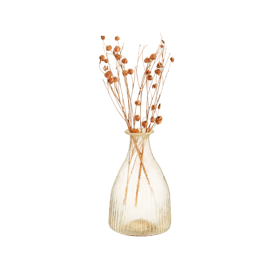 Recycled glass vase