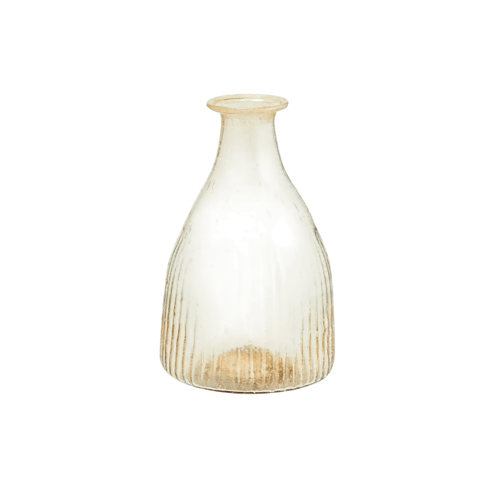 Recycled glass vase
