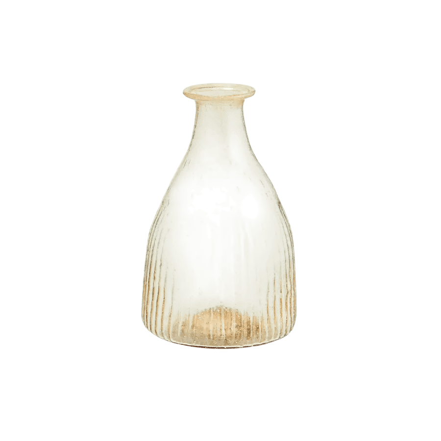Recycled glass vase
