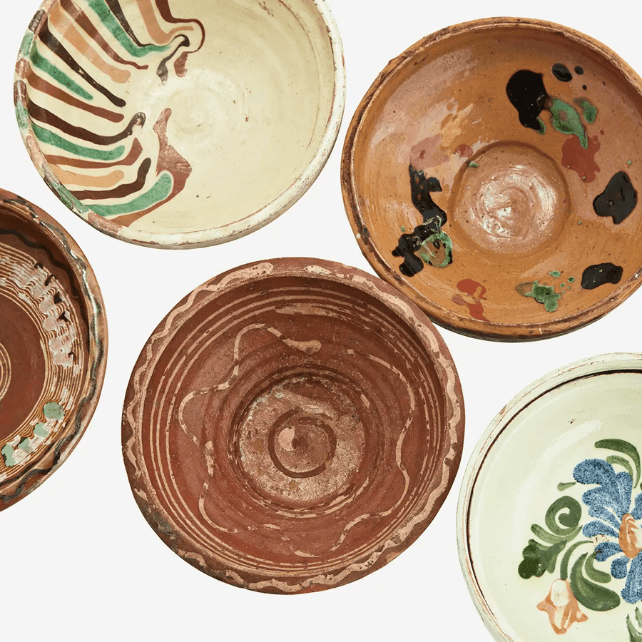 Re-used earthenware bowl