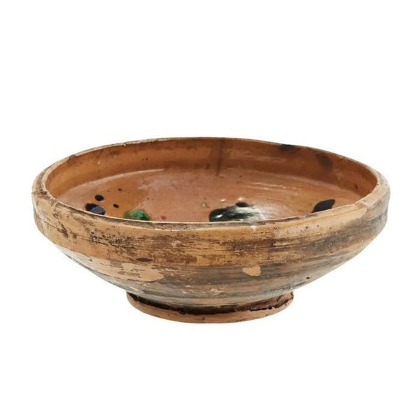 Re-used earthenware bowl