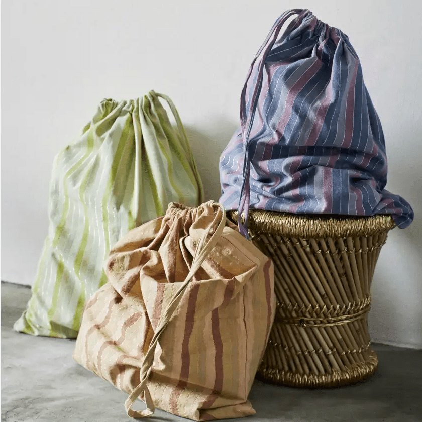 Pampas stools w/ gold