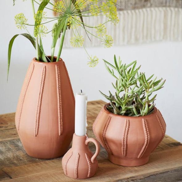 Terracotta vase