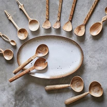 Wooden salad set