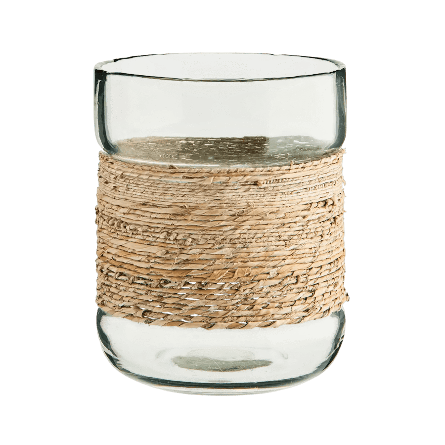 Glass vase w/ cane