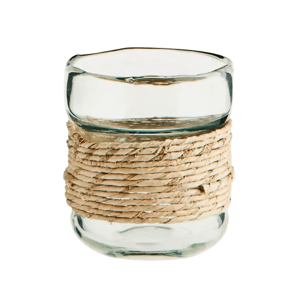 Glass vase w/ cane